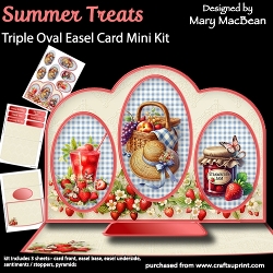 Summer Treats - Triple Oval Easel Card Mini Kit