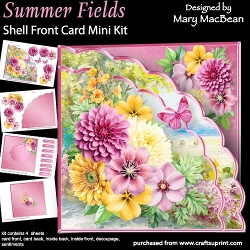 Summer Fields - Shell Front Card Mini Kit