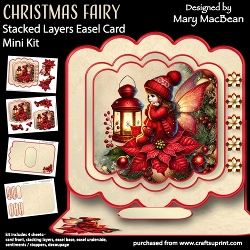 Christmas Fairy - Stacked Layers Easel Card Mini Kit