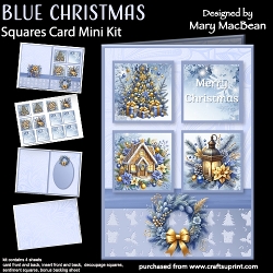 Image of cup1338528_1648 - Blue Christmas - Squares Card Mini Kit