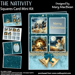 The Nativity - Squares Card Mini Kit