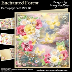 Enchanted Forest - Decoupage Card Mini Kit