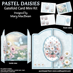 cup1395005_1648 - Pastel Daisies - Gatefold Card Mini Kit