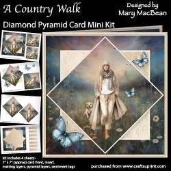 A Country Walk - Diamond Pyramid Card Mini Kit