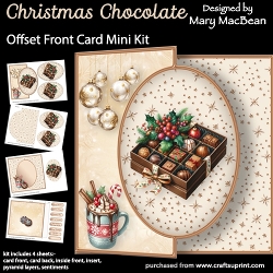 Christmas Chocolate - Offset Front Card Mini Kit