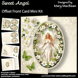 Sweet Angel - Offset Front Card Mini Kit