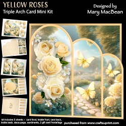Yellow Roses - Triple Arch Card Mini Kit