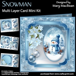 Snowman - Multi Layer Card Mini Kit