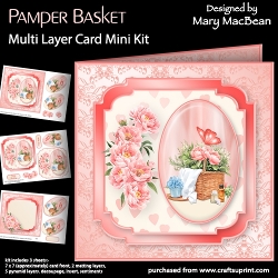 Pamper Basket - Multi Layer Card Mini Kit