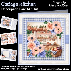 Cottage Kitchen - Decoupage Card Mini Kit