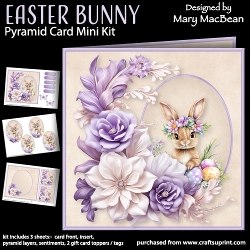 Easter Bunny - Pyramid Card Mini Kit