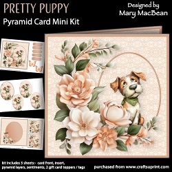 Pretty Puppy - Pyramid Card Mini Kit
