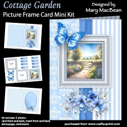 Cottage Garden - Picture Frame Card Mini Kit