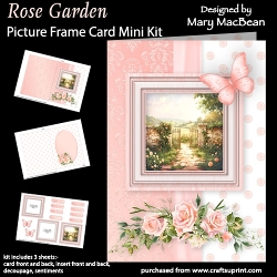 Rose Garden - Picture Frame Card Mini Kit