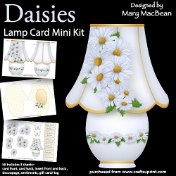 Daisies - Lamp Card Mini Kit