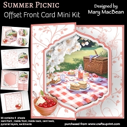 Summer Picnic - Offset Front Card Mini Kit