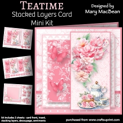 Teatime - Stacked Layers Card Mini Kit