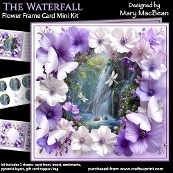 The Waterfall - Flower Frame Card Mini Kit