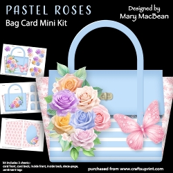 Pastel Roses - Bag Card Mini Kit