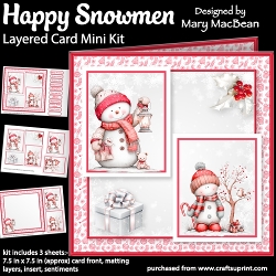 cup1454299_1648 - Happy Snowmen - Layered Card Mini Kit