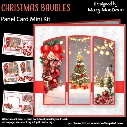 cup1457183_1648 - Christmas Baubles - Panel Card Mini Kit