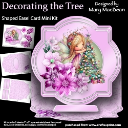 cup1460108_1648 - Decorating the Tree - Shaped Easel Card Mini Kit