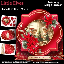 cup1460109_1648 - Little Elves - Shaped Easel Card Mini Kit