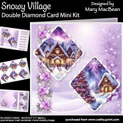 Snowy Village - Double Diamond Card Mini Kit