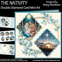The Nativity - Double Diamond Card Mini Kit
