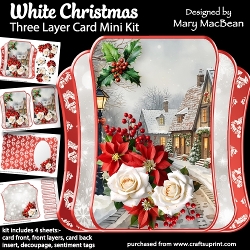cup1463550_1648 - White Christmas - Three Layer Card Mini Kit