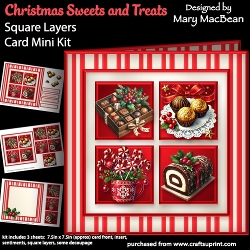cup1465115_1648 - Christmas Sweets and Treats - Square Layers Card Mini Kit