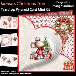 cup1469182_1648 - Mouses Christmas Tree - Teardrop Pyramid Card Mini Kit