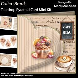 cup1469185_1648 - Coffee Break - Teardrop Pyramid Card Mini Kit