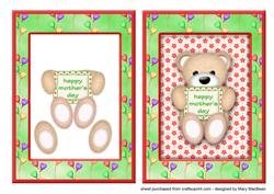 Mother's Day Teddy Framed