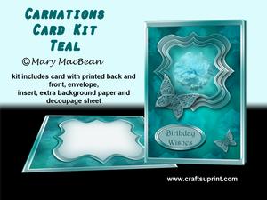 Teal Carnations