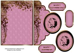 Art Deco Cameo Envelope Card