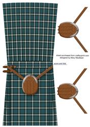 Kilt Card - Teal