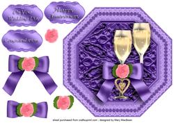 Wine Glasses Octagonal Card
