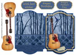 Hummingbird Guitar - Blue