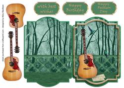 Hummingbird Guitar - Green