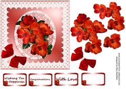 Flowers and Lace - Red Magnolias