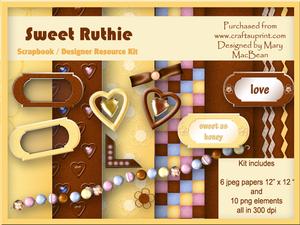 Sweet Ruthie Scrapbook / Designer Resource Kit