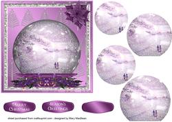 Snowy Day - Snow Globe Pyramid
