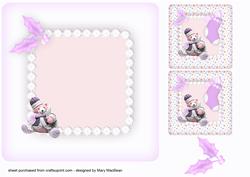 Baby Girl's Christmas Insert