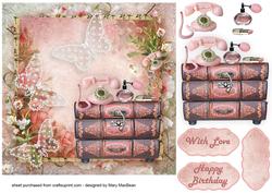 Call Me Decoupage Card Front