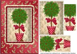 Christmas Topiary Pyramid Card
