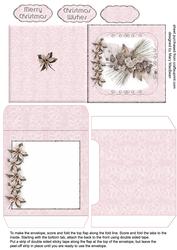 Frosty Flowers Christmas Mini Card and Envelope