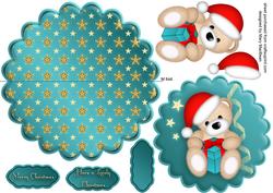 Christmas Wobbles - Santa Teddy