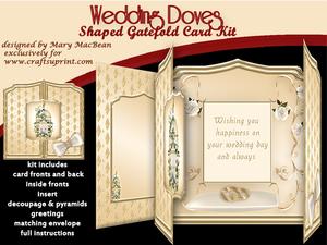 Wedding Doves Gatefold Card Kit