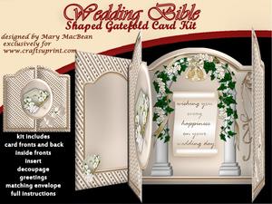 Wedding Bible Gatefold Card Kit